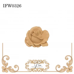 IFlex Wood Products Rose Floral Embellishment - IFW 0326