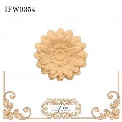 IFlex Wood Products Flowers Petal Flower Rosette IFW 0354