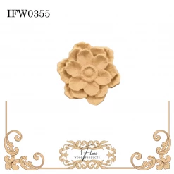 IFlex Wood Products Petal Flower Rosette IFW 0355 Flowers