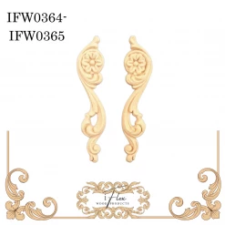 IFlex Wood Products Pair Of Scroll Moudings IFW 0364-0365