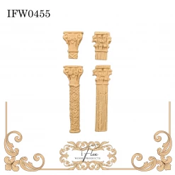 IFlex Wood Products Set Of 4 Columns IFW 0455