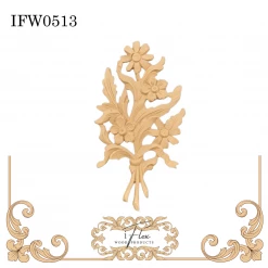 IFlex Wood Products Flower Bouquet Moulding IFW 0513