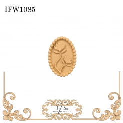 IFlex Wood Products Floral Plaque IFW 1085 Flowers
