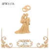 IFlex Wood Products Wedding Couple And Rings Set Moulding IFW 1175 1 IFlex Wood Products Wedding Couple And Rings Set Moulding IFW 1175