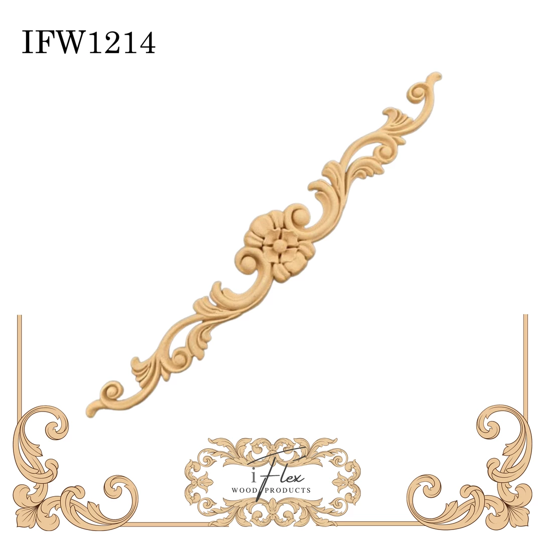IFlex Wood Products Flower Scroll Centerpiece IFW 1214 3 IFlex Wood Products Flower Scroll Centerpiece IFW 1214