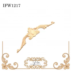 IFlex Wood Products Appliques & Cartouche Centerpiece Pediment Moulding IFW 1217
