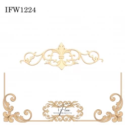 IFlex Wood Products Scroll Centerpiece Pediment IFW 1224