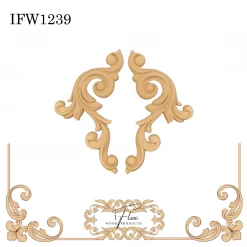 IFlex Wood Products Decorative Scroll Pair IFW 1239