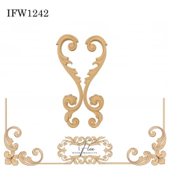 IFlex Wood Products Large Scroll Pair Moulding IFW 1242
