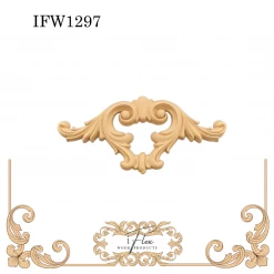 IFlex Wood Products Decorative Scroll Pediment IFW 1297