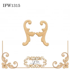 IFlex Wood Products Scrolls Scroll Applique IFW 1315
