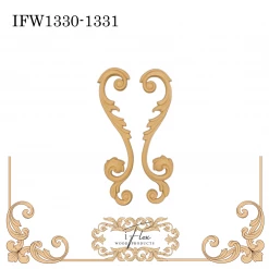 IFlex Wood Products Scrolls Large Scroll Applique IFW 1330-1331