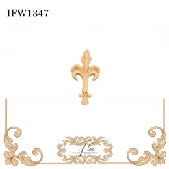 IFlex Wood Products Fleur De Lis Applique IFW 1347