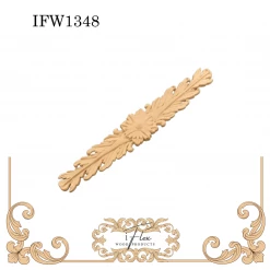 IFlex Wood Products Floral Pediment IFW 1348