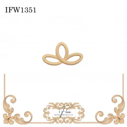 IFlex Wood Products Decorative Plume Trinity Knot IFW 1351
