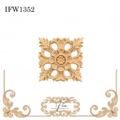 IFlex Wood Products Floral Square Centerpiece IFW 1352