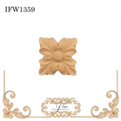 IFlex Wood Products Medallions & Rosettes Floral Rosette - IFW 1359