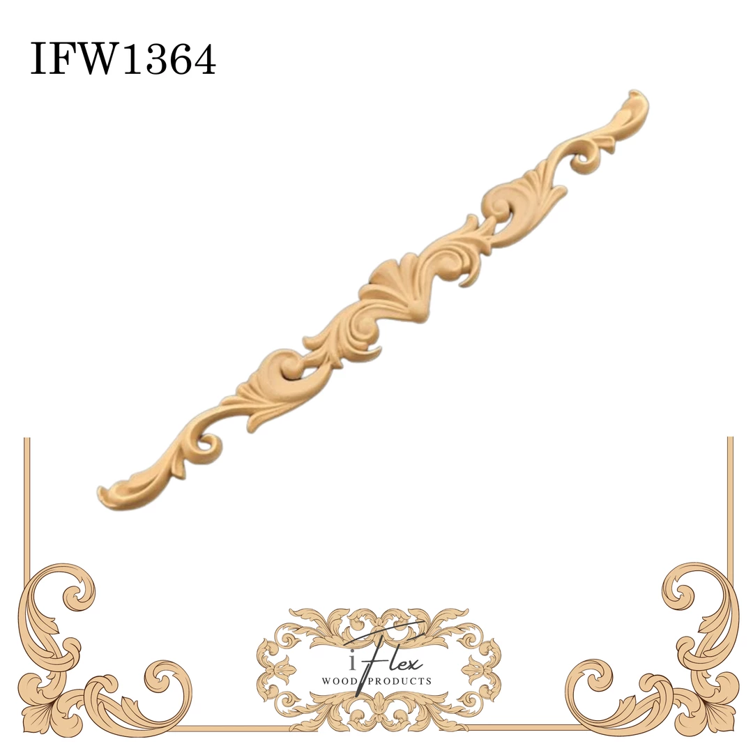 IFlex Wood Products Scroll Pediment IFW 1364 3 IFlex Wood Products Scroll Pediment IFW 1364