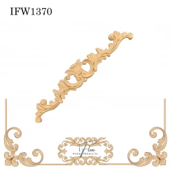 IFlex Wood Products Scroll Pediment IFW 1370 Appliques & Cartouche