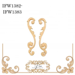 IFlex Wood Products Scrolls Large Scroll Applique IFW 1382-1383