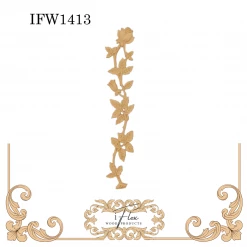 IFlex Wood Products Rose Stem Applique IFW 1413-1
