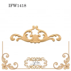 IFlex Wood Products Decorative Scroll Plume IFW 1418