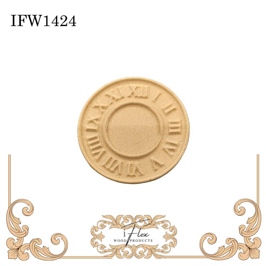 IFlex Wood Products Clocks Clock Applique IFW 1424 3 IFlex Wood Products Clocks Clock Applique IFW 1424