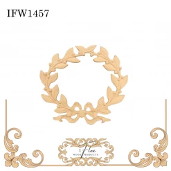IFlex Wood Products Wreaths Laurel Wreath Applique IFW 1457