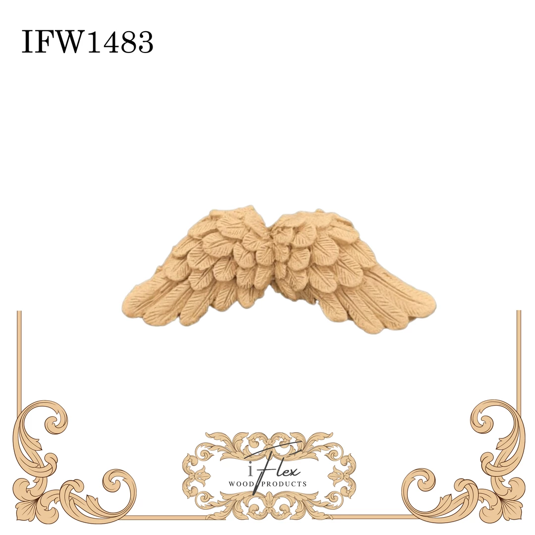 IFlex Wood Products Small Angel Wings Heat Bendable Wood You Bend Pliable Embellishment - IFW 1483 Angels, Wings & Religious 3 IFlex Wood Products Small Angel Wings Heat Bendable Wood You Bend Pliable Embellishment - IFW 1483 Angels, Wings & Religious