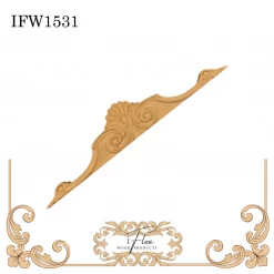 IFlex Wood Products Center Pediment Applique IFW 1531