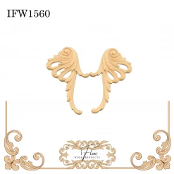 IFlex Wood Products Pair Of Scroll Appliques IFW 1560