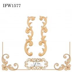 IFlex Wood Products Scrolls Pair Of Scroll Applique IFW 1577