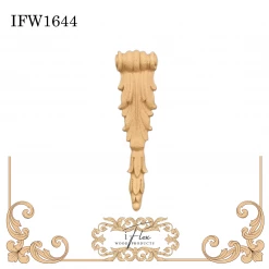 IFlex Wood Products Decorative Drop Acanthus Applique IFW 1644