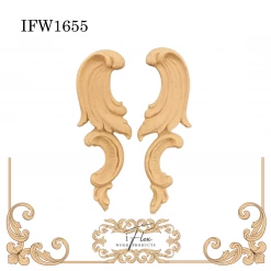 IFlex Wood Products Scrolls Decorative Applique Pair IFW 1655