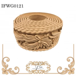 IFlex Wood Products Trims Floral Decorative Trim - IFW G0121
