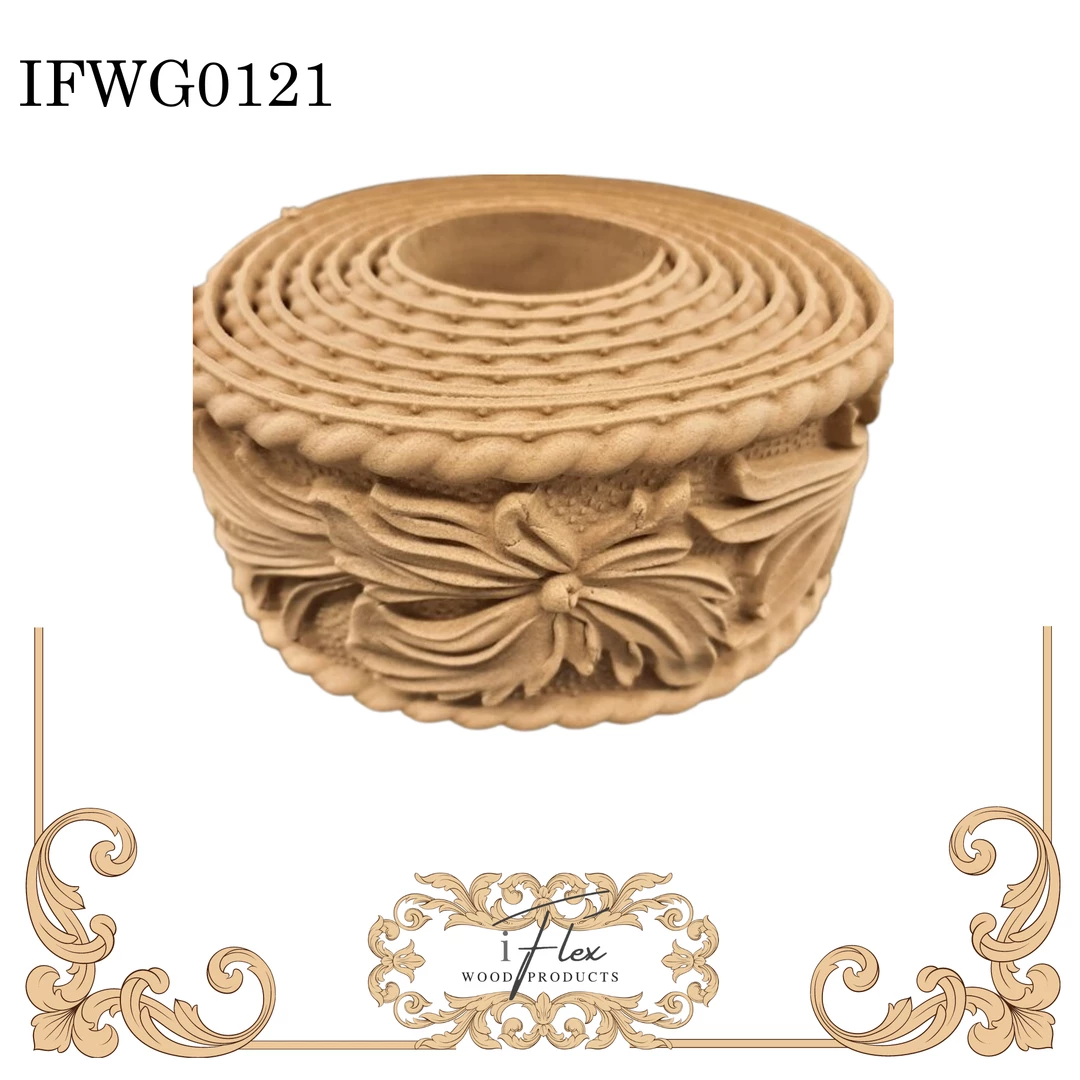 IFlex Wood Products Trims Floral Decorative Trim - IFW G0121 3 IFlex Wood Products Trims Floral Decorative Trim - IFW G0121