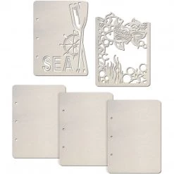 Ciao Bella Sea 5 Piece Scrapbooking Album Binding Art Pages