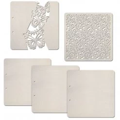 Ciao Bella Newly Added Products! Butterflies 5 Piece Scrapbooking Album Binding Art Pages