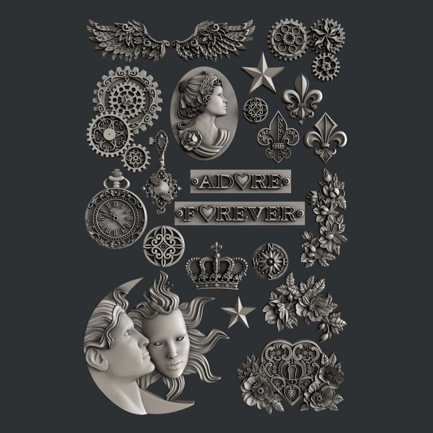 All Paint Products Lil Bit Of Everything Silicone Mold By Zuri 3 All Paint Products Lil Bit Of Everything Silicone Mold By Zuri