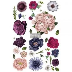 Prima Re-Design Wholesale Lush Floral II REDESIGN DECOR TRANSFERS – TOTAL SHEET SIZE 48″ X 32″, CUT INTO 6 SHEETS