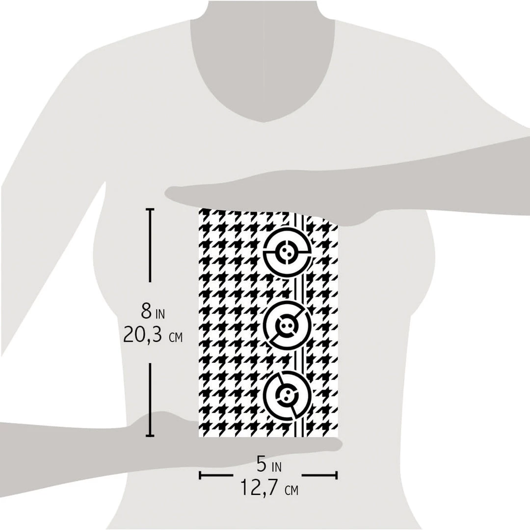 Pied De Poule - Texture Stencil 5x8 By Ciao Bella Stencil Art 5x8 Stencils 6 Pied De Poule - Texture Stencil 5x8 By Ciao Bella Stencil Art 5x8 Stencils