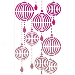 5x8 Stencils Lanterns - Texture Stencil 5x8 By Ciao Bella Stencil Art