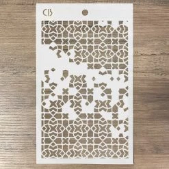 Four Points - Texture Stencil 5x8 By Ciao Bella Stencil Art