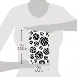 5x8 Stencils Dots & Stripes - Texture Stencil 5x8 By Ciao Bella Stencil Art