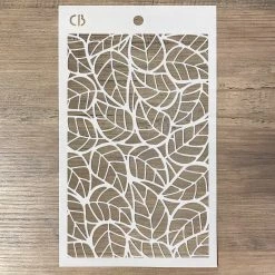 Leaves - Texture Stencil 5x8 By Ciao Bella Stencil Art
