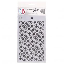 Star Six - Texture Stencil 5x8 By Ciao Bella Stencil Art 5x8 Stencils