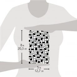 Crossword - Texture Stencil 5x8 By Ciao Bella Stencil Art 5x8 Stencils