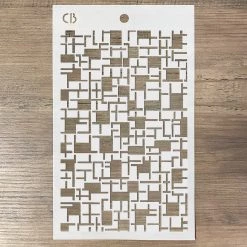 Crossword - Texture Stencil 5x8 By Ciao Bella Stencil Art 5x8 Stencils
