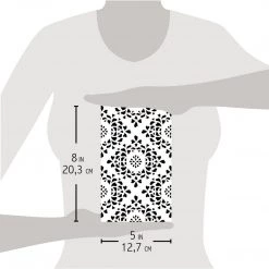 Siena - Texture Stencil 5x8 By Ciao Bella Stencil Art 5x8 Stencils