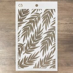 Fern - Texture Stencil 5x8 By Ciao Bella Stencil Art 5x8 Stencils